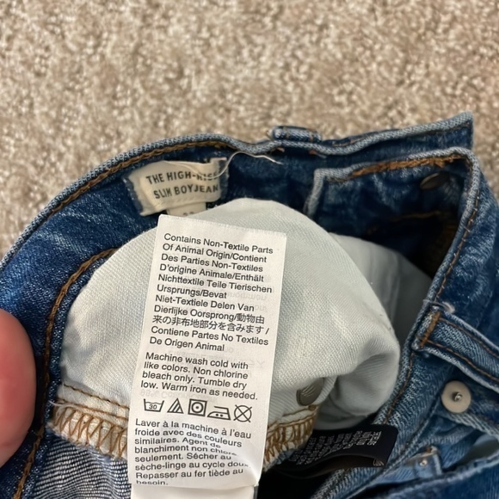 Madewell High Rise Slim Boyfriend Jeans - Picture 8 of 9